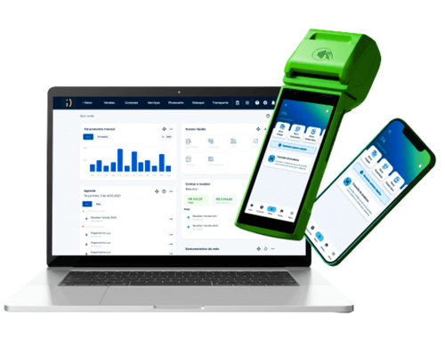 Smile360 em notebook, celular e maquininha